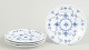 Royal Copenhagen Blue Fluted Plain, set of four cake plates.