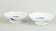 Royal Copenhagen Blue Flower Curved, set of two small compotes.Set of two small compotes in ...