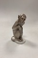 Bing and Grondahl Figurine Monkey No. 1646. Rare figurine made between 1902-14. Measures 17 cm / ...