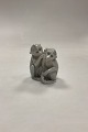 Bing and Grøndahl Figurine Monkey Pair No. 1667 or 1524. Designed by Ingeborg Plockross ...
