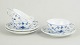 Royal Copenhagen Blue Fluted Plain set of three tea cups ...