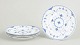Royal Copenhagen Blue Fluted Half Lace set of four salad plates.Set of four hand-painted ...