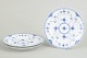 Royal Copenhagen Blue Fluted Half Lace set of three salad plates.Set of three hand-painted ...