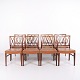 Set of eight dining chairs in rosewood designed by Ole Wanscher for Slagelse Møbelværk. Danish ...