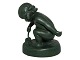 IpsenGreen figurine, girl with sand pail