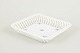 Herend, square dish.Fine and decorative porcelain dish from Herend with an openwork braided ...
