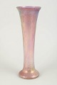 Loetz iridescent glass vase.Tall, slender vase in mouth-blown glass with an iridescent surface ...
