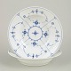 Royal Copenhagen Blue Fluted Plain two deep plates.
