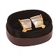 Ole Lynggaard, Copenhagen, 14kt gold ear clips each with a diamond of ca. 0,05ctSize: 18x25mm. ...