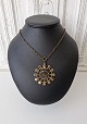 Vintage bronze necklace Pentti Sarpaneva - Findland Diameter of the pendant 5.5 cm. Length ...