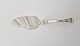 Orchid cake spatula in silver and steel