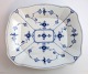 Royal Copenhagen. Blue fluted, plain. Square dish. Model ...