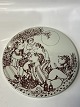 Brown round plate from Bjørn Wiinblad, ...