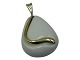 Royal CopenhagenLarge pendant in white porcelain and gilded silver