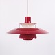 Poul Henningsen Pendant Model PH 5 in Red Lacquered ...