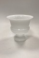Holmegaard Fiore Flowerpot in white glass