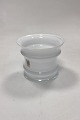 Holmegaard MB Flowerpot in white glass