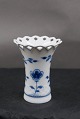Blue Traditional with lace edge Danish porcelain. Place setting vase No 171