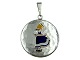MEKA sterling silver with enamel, Irma pendant in very heavy quality.Hallmarked "MEKA ...