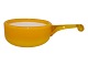 Holmegaard Palet, yellow bowl with handle.Designet by Michael Bang in 1973.Diameter 11.8 ...