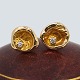 C. Antonsen; Pair of earrings in 14k gold, set with diamonds