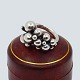 Georg Jensen; A Moonlight Grapes ring of sterling silver