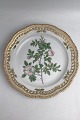 Royal Copenhagen Flora Danica Plate with pierced border ...