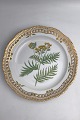 Royal Copenhagen Flora Danica Plate with pierced border ...