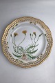 Royal Copenhagen Flora Danica Plate with pierced border ...