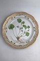 Royal Copenhagen Flora Danica Plate with pierced border ...