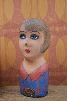 item no: Antikt , mini paryk hoved