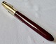 Burgundy Parker 51 fountain pen with gold rolled cap
