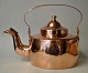 Copper kettle, J. Hjernøe (1832-1871), Aarhus, Denmark. Stamped. With handle and spout. Lid with ...