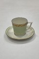 Royal Copenhagen Dagmar Mocca Cup and Saucer No. 9535Designed by Thorkild Olsen in the ...