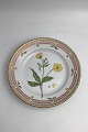 Royal Copenhagen Flora Danica Salad Plate No. 20 / 3573Latin name: Ranunculus lanuginosus ...
