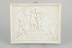 Bing & Grøndahl biscuit relief after Thorvaldsen, wall relief.Rectangular wall relief in white ...