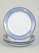 Royal Copenhagen Blue Magnolia, set of four plates.Fine porcelain salad plates in the Blue ...
