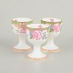 Royal Doulton Temple series set of three egg cups.Decorative porcelain egg cups with colourful ...