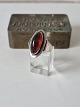 N.E.From vintage ring in sterling silver with oval amber pearl Stamped: N.E.From - Sterling - ...