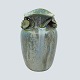 Arne Bang; Stoneware vase with green and blue glaze
