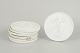 Bing & Grøndahl, set of seven biscuit wall plaques after Thorvaldsen.White unglazed porcelain ...