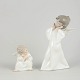 Lladró figurines, set of two angels.Two fine porcelain figurines depicting angels in classic ...
