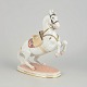 Augarten Vienna, horse figurine “Hofburg”.Finely modelled porcelain figure of a rearing horse ...