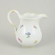 Meissen, large creamer with polychrome flower decoration.Large porcelain creamer hand painted ...