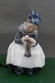Royal Copemhagen porcelain figurine No 1314, Amager girl knitting.