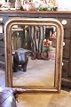 French 19th century Louis Philippe silver fireplace mirror with finely decorated frame with pearl edge...
