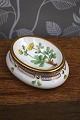 Salt cellar in Flora Danica frame produced by Royal Copenhagen in Denmark. Decoration number: ...