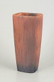 Carl-Harry Stålhane for Rörstrand, large vase.Large angular stoneware vase with a ...