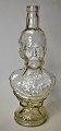 Portrait bottle in clear glass. 20th century. Depicting King Victor Emmanuel III of Italy. ...