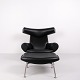 Ox Chair model EJ100 with matching ottoman designed by Hans J. Wegner. The model was designed in ...